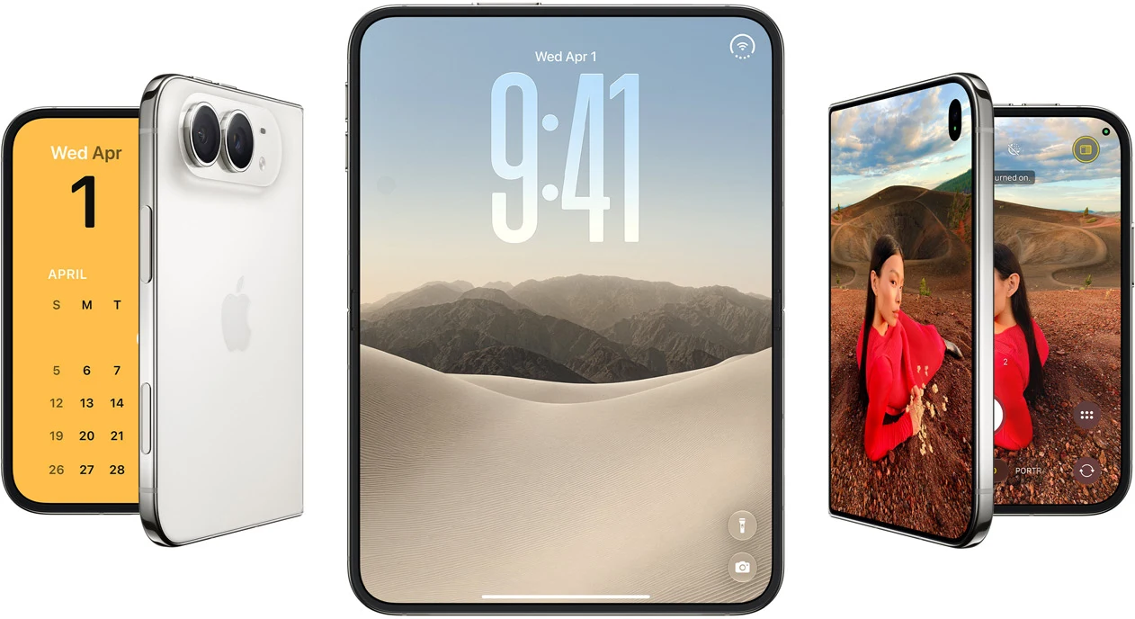 iPhone Duo, dettaglio del design e del display